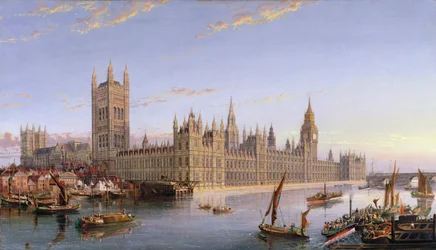 Blick auf Westminster von Lambeth